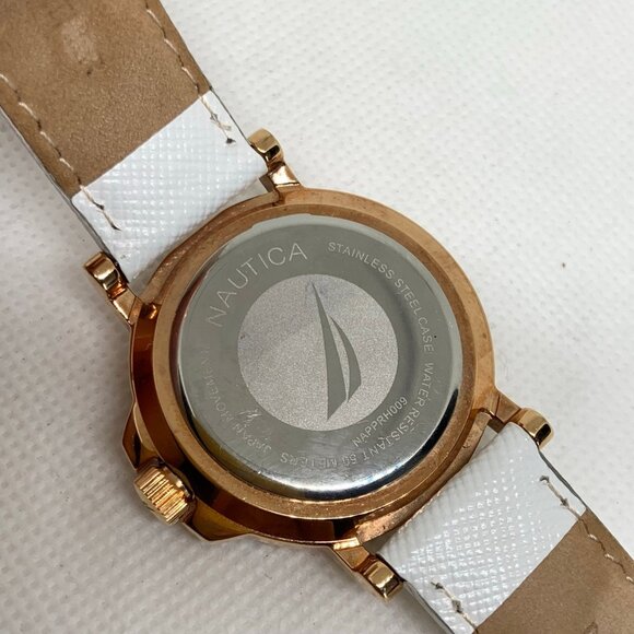Nautica Porthole women watch NAPPRH009 rose gold tone 35mm stainless running - Picture 5 of 8